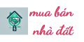Logo Mua Bán Nhà Đất với biểu tượng ngôi nhà và chữ đỏ nổi bật.