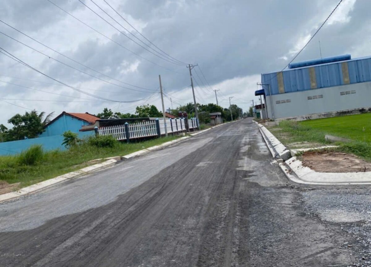 Đất 1000m2 có 200m2 thổ cư Hòa Khánh, Tây Ninh, nở hậu 28m